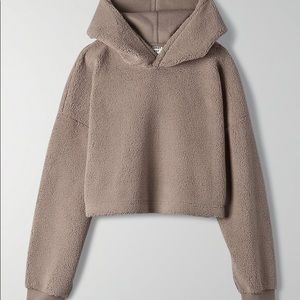 Aritzia Sunday best fleece cropped hoodie